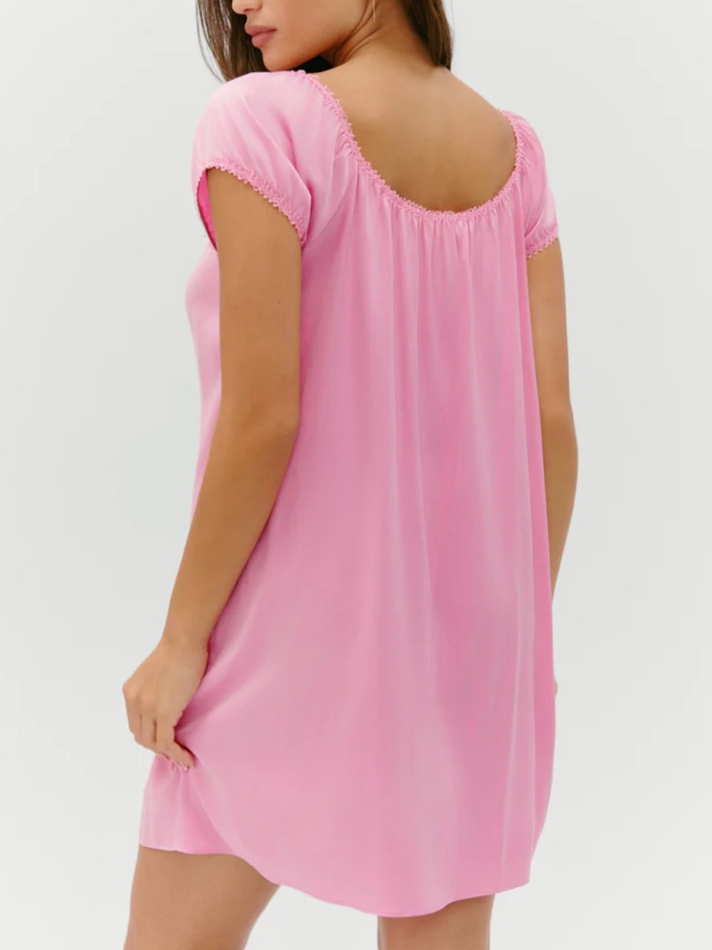 Frankie's Bikinis Bo Silk Babydoll Dress - Picture 3 of 7